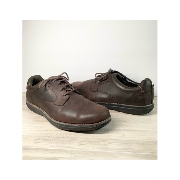 TIMBERLAND Mens Brown Leather Anti-Fatigue Oxfords Lace-up Shoe Casual US 13 main image 11